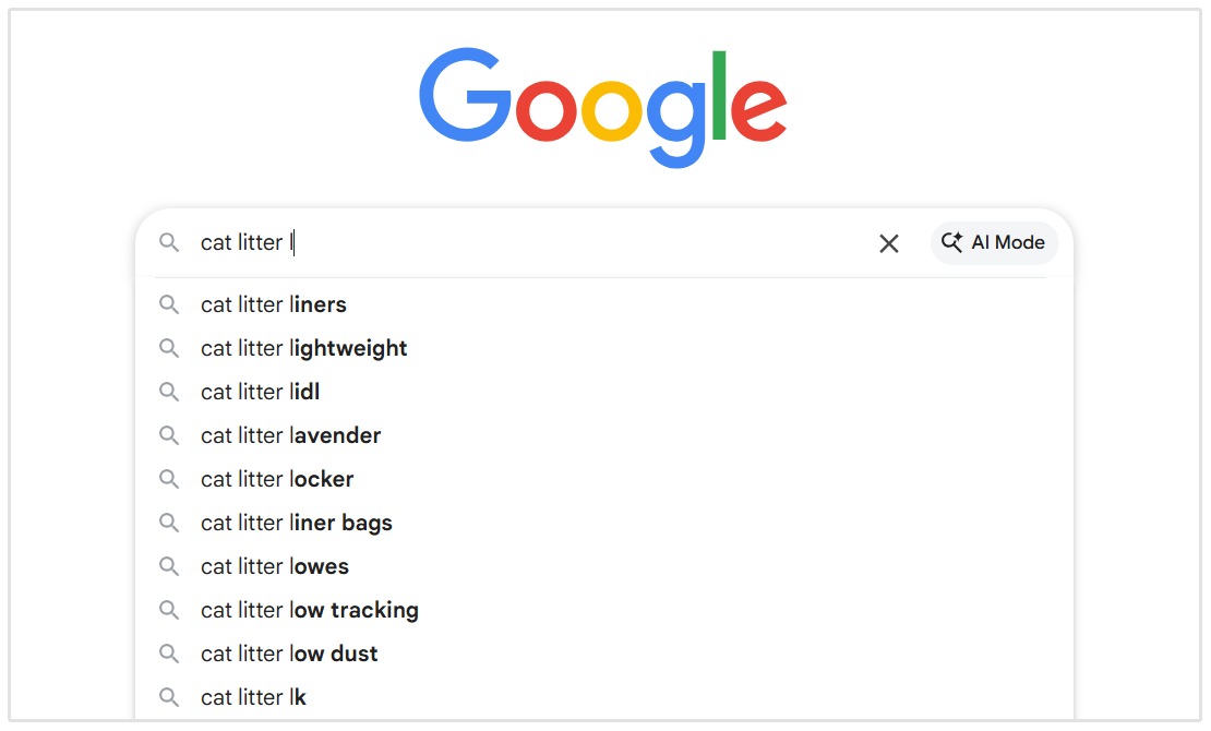 Google Autocomplete suggestions